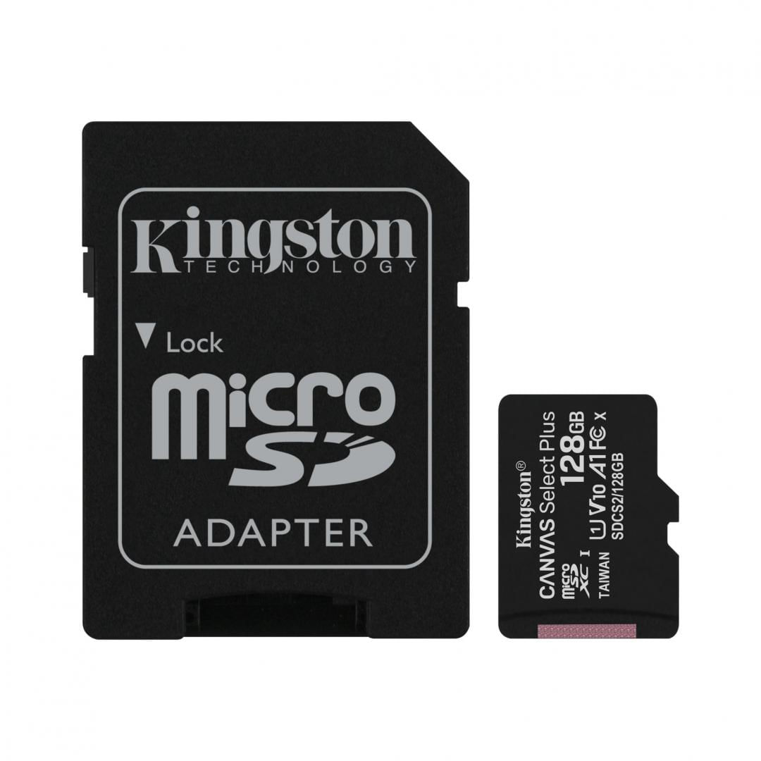 MICROSD 128GB SELECT PLUS SDCS2/128GB MicroSD Kingston, 128GB, Select Plus