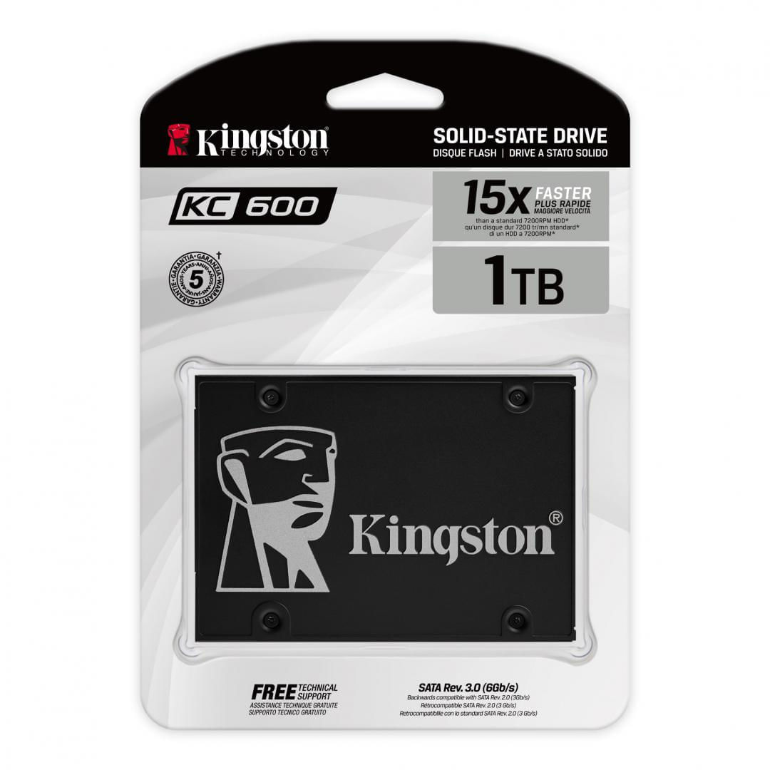 SSD Kingston  KC600, 1TB, 2.5, SATA III SSD Kingston  KC600, 1TB, 2.5