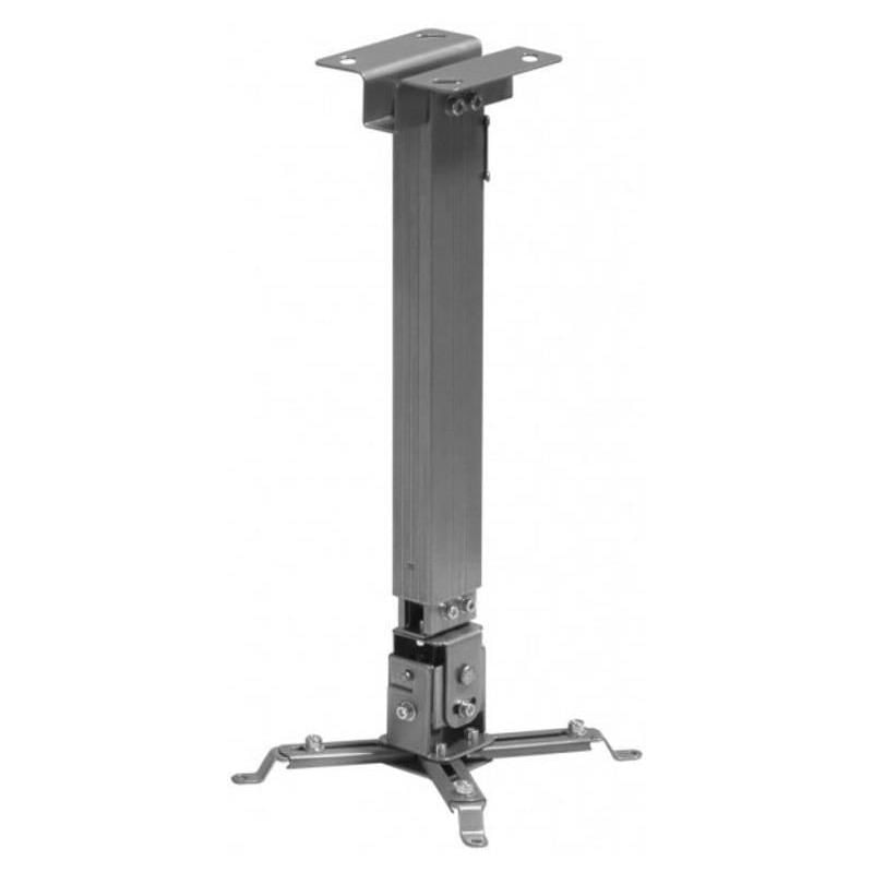 Sopar sup. videopr. tavan 43-65 argintiu Suport de tavan telescopic Sopar Tapa Silver 23056, inaltime reglabila intre 43-65 cm, suporta pana la 12 kg, grad de inclinare de +/- 20 | +/- 10,