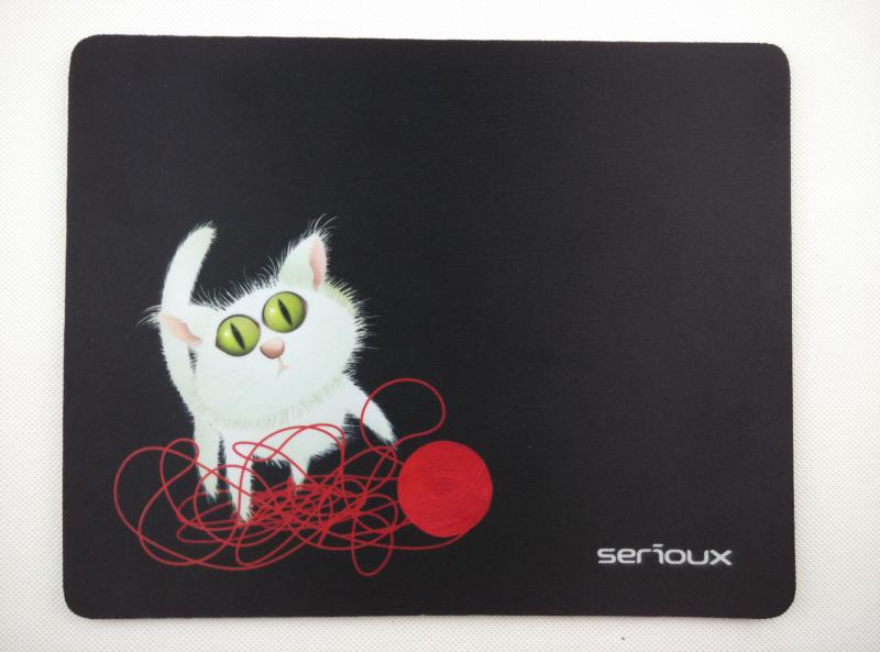 MOUSE PAD SERIOUX MSP01 Mouse pad Serioux, model Cat and ball of yarn, MSP01