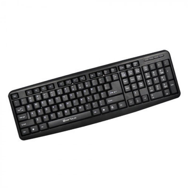 KB SERIOUX 9400USB BLACK USB Tastatura Serioux 9400USB cu fir US layout neagra 104 taste USB