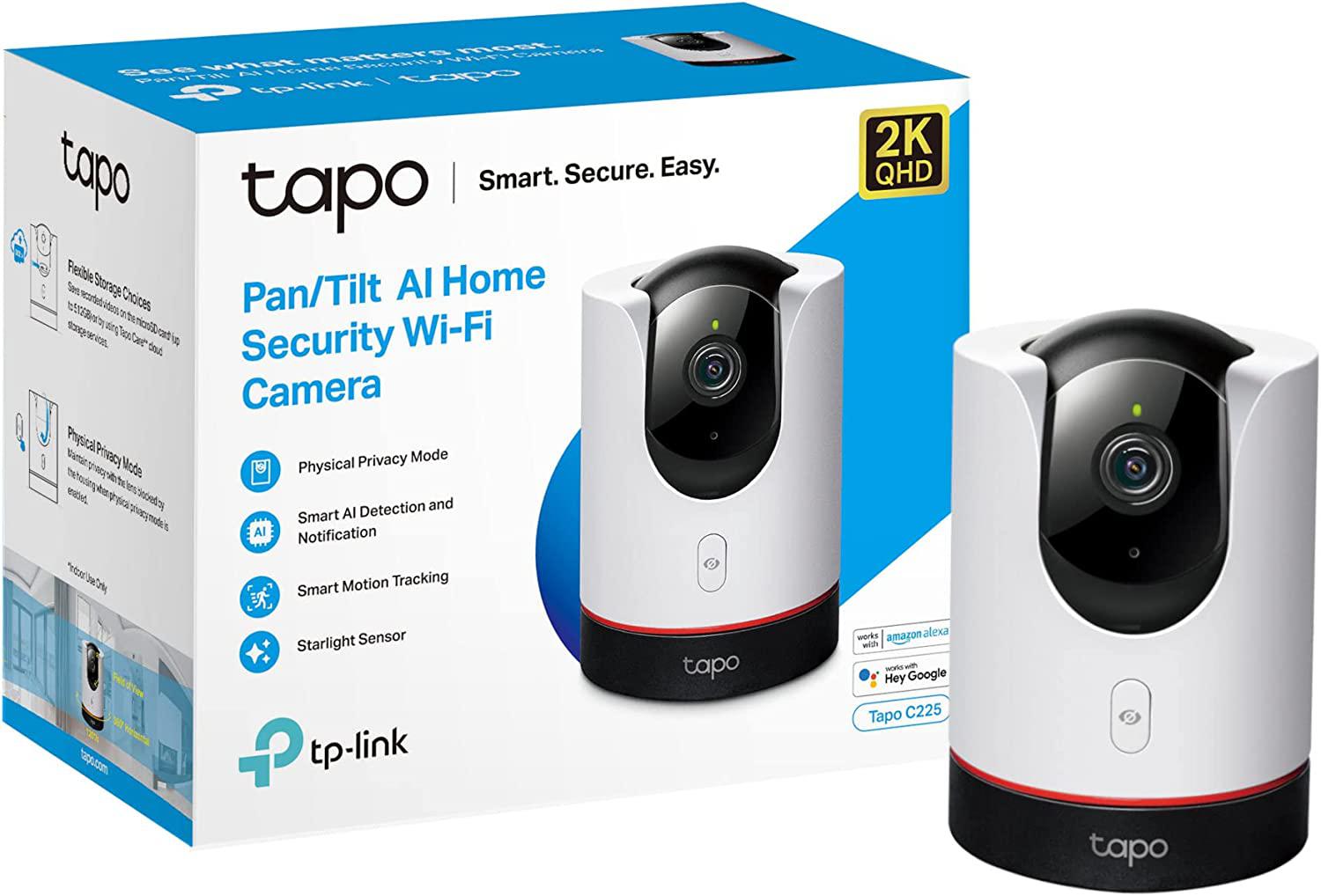 TAPO C225 WIFCAM PAN/TILT HOME SECURITY