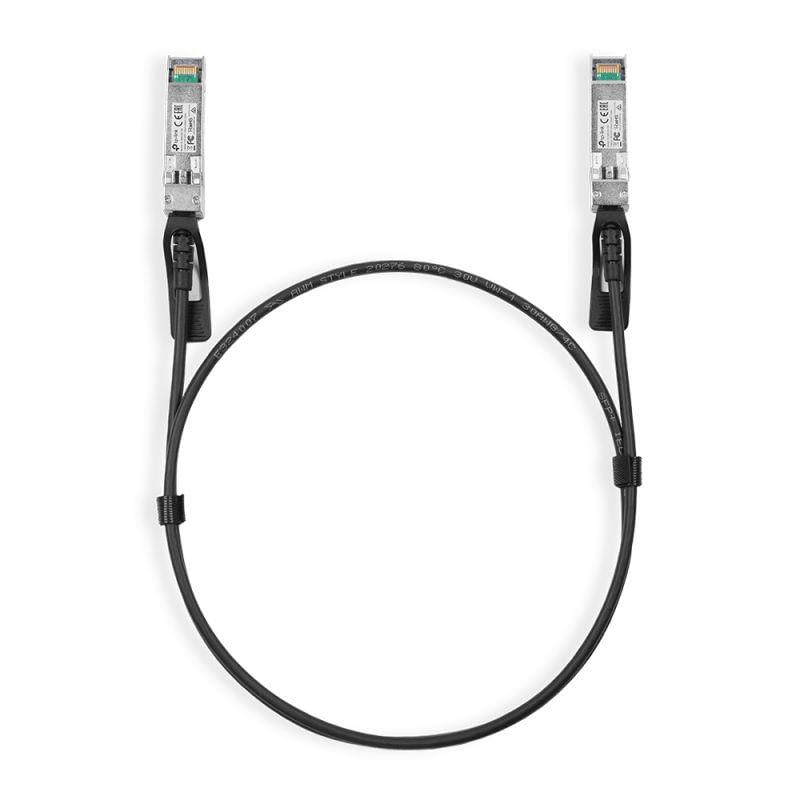 TP-LINK 10G SFP+ DIRECT ATTACH CABLE 1M TP-LINK cablu 10G SFP, lungime 1 metru, direct attach, conector 10G in ambele parti.