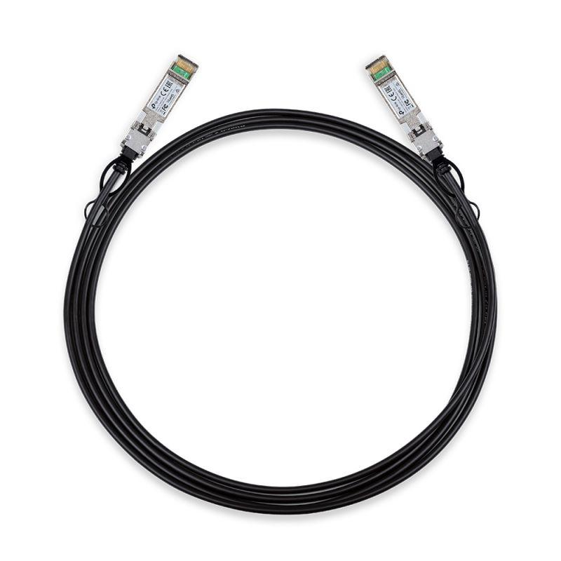 TP-LINK 10G SFP+ DIRECT ATTACH CABLE 3M TP-LINK cablu 10G SFP, lungime 3 metri, direct attach, conector 10G in ambele parti.