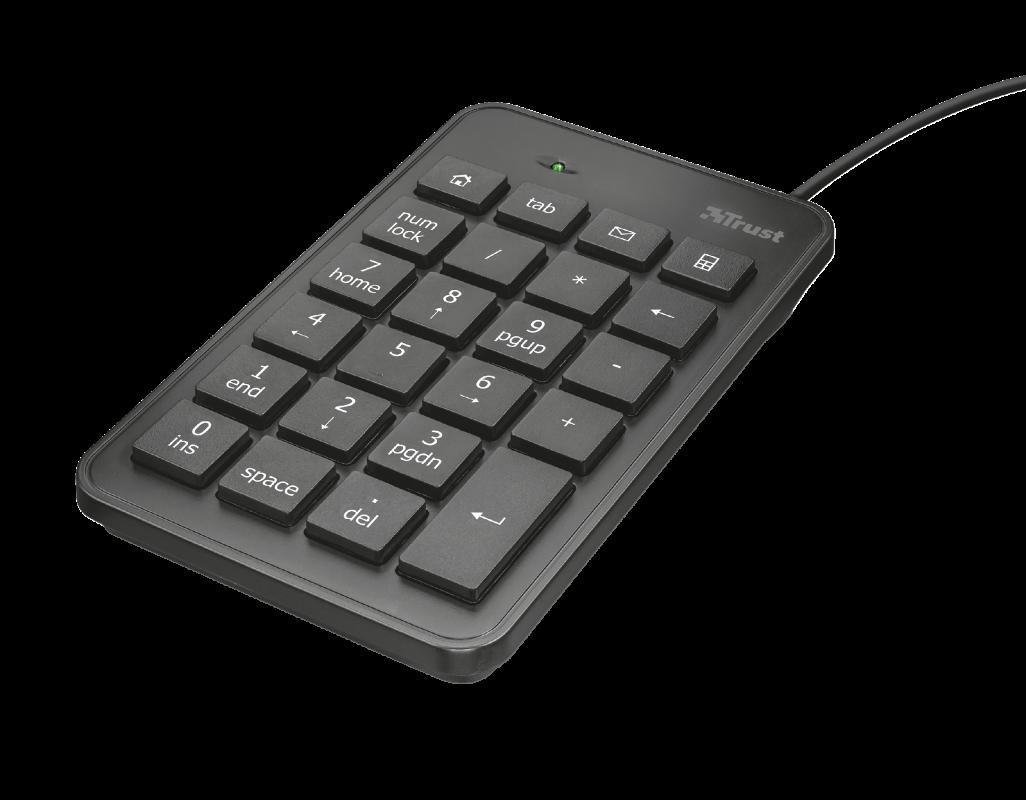 Tastatura Trust numerica Xalax cu fir, n Trust Xalas USB Numeric Keypad Specifications General Height of