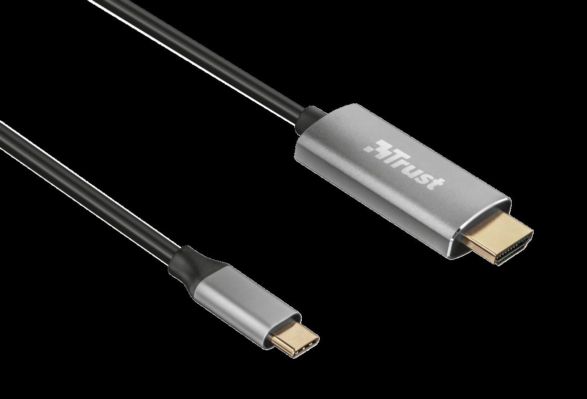 Cablu Trust Calyx USB-C - HDMI, negru Adaptor Trust Calyx USB-C to HDMI Adapter Cable Specifications