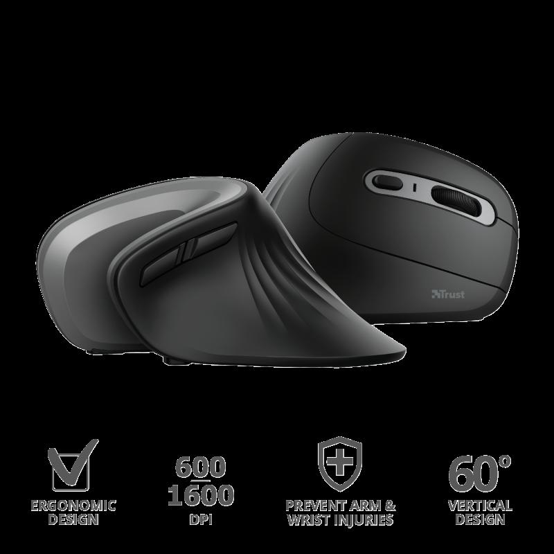 Mouse Trust Verro Ergonomic 1600 DPI, ng Mouse fara fir Trust Verro Ergonomic Wireless Mouse Specifications