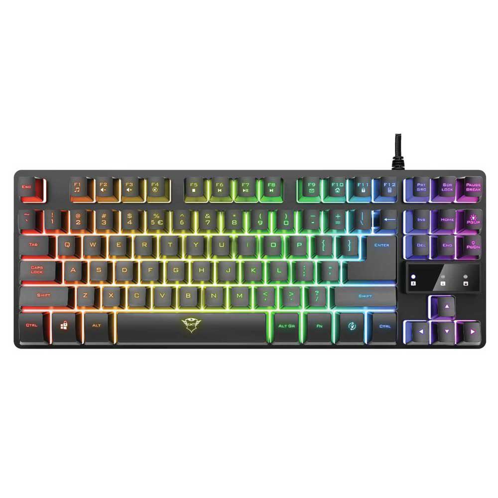 Tastatura Trust GXT 833 Thado cu fir, ng Tastatura Trust GXT 833 Thado TKL Illuminated Gaming Keyboard  Specifications General Key technology  membrane Height of main product (in mm)  40 mm