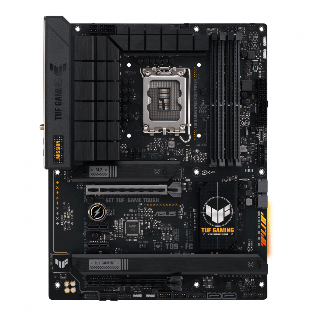 MB ASUS TUF B760-PLUS DDR4 WIFI LGA1700 Placa de baza ASUS TUF B760-PLUS DDR4 WIFI LGA1700 Model TUF GAMING B760-PLUS WIFI D4 CPU Intel Socket LGA1700 for 13th Gen Intel Core & 12th