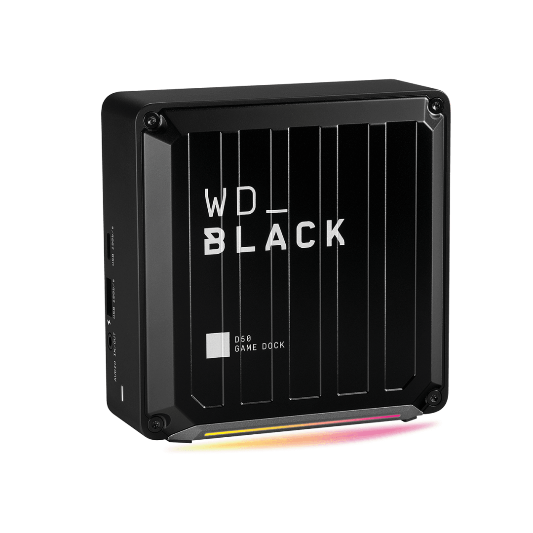 WD_BLACK D50 Game Dock 0TB WD_BLACK D50 Game Dock, Thunderbolt 3 cable