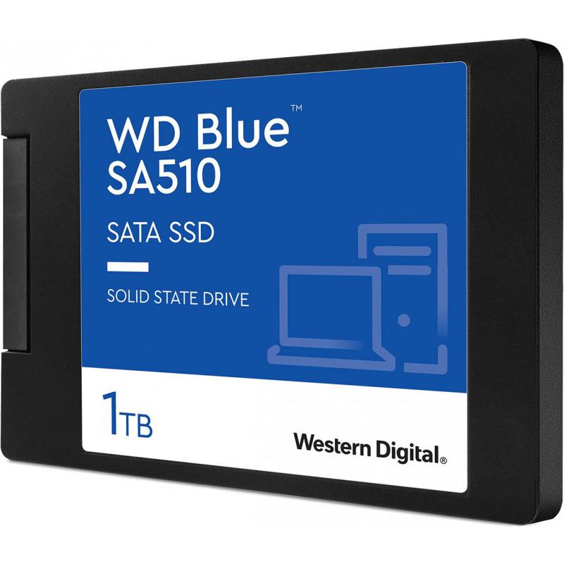 SSD WD Blue SA510 1TB SATA-III 2.5 inch SSD WD, 1TB, Blue, SATA 3.0, 3D NAND, 7mm, 2.5