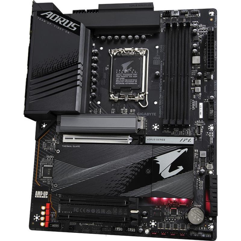 MB GIGABYTE Z790 AORUS ELITE AX LGA 1700 Placa de baza Gigabyte Z790 AORUS ELITE AX LGA 1700,Z790, PCIe Gen 5, ATX, 4x DIMM slots, DDR5 7600MHz(OC), 4 x M.2 , 6 x SATA, 2.5Gb LAN, WIFI 6E,