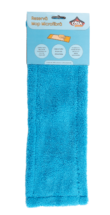 Rezerva mop microfibra albastru Rezerva mop microfibra albastru