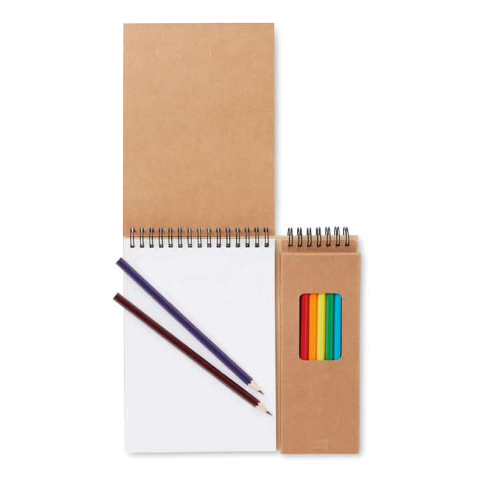 Set de desenat cu carnet