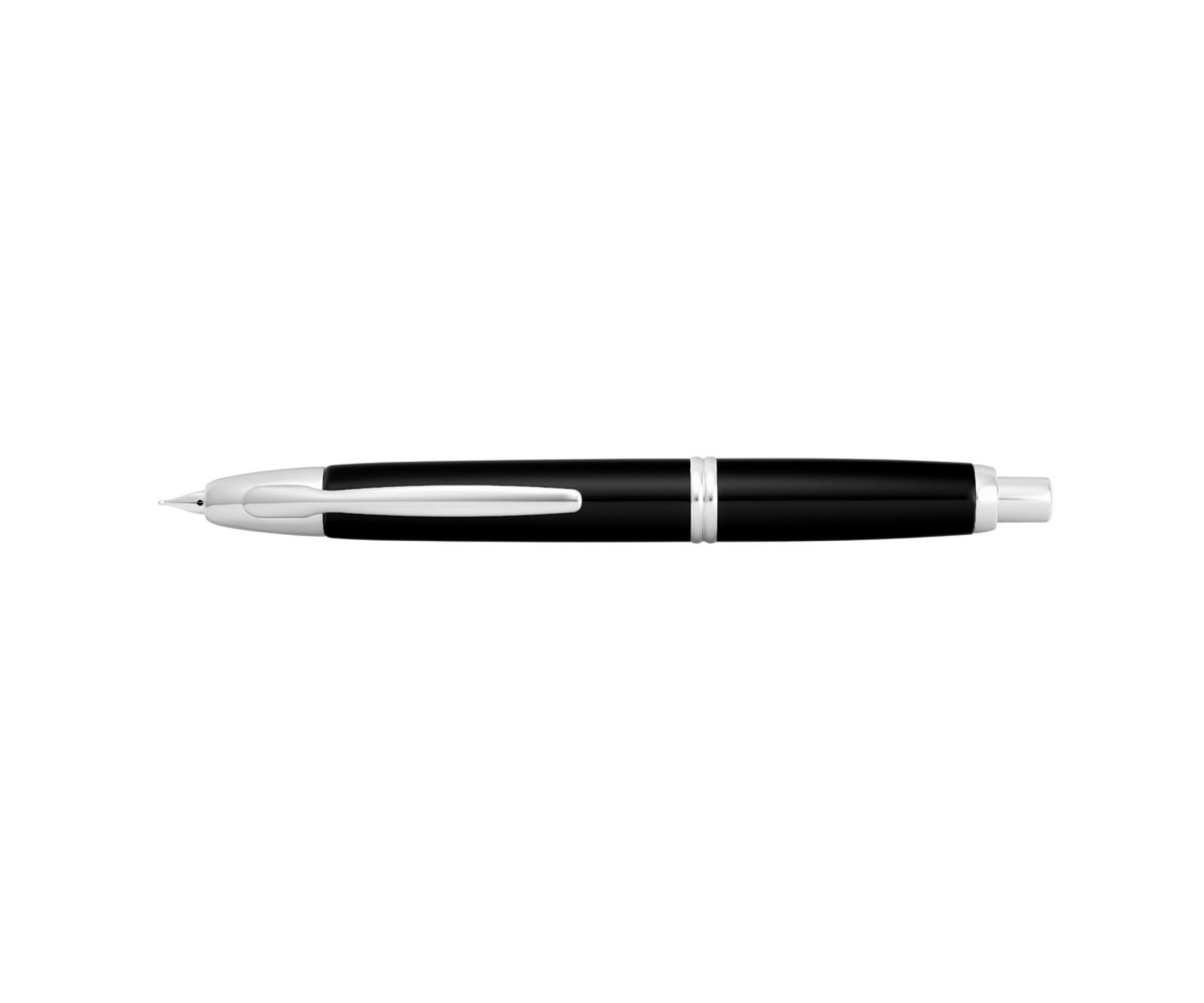 Stilou Capless Rhodium Pilot varf mediu corp negru