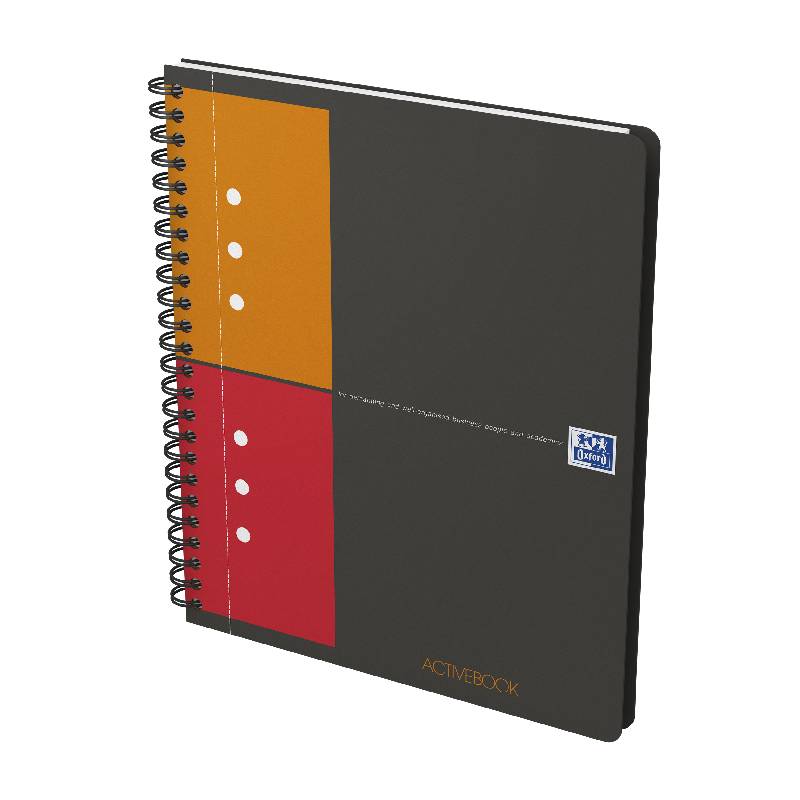 Agenda A5+ 80 file spira matematica Active Oxford gri