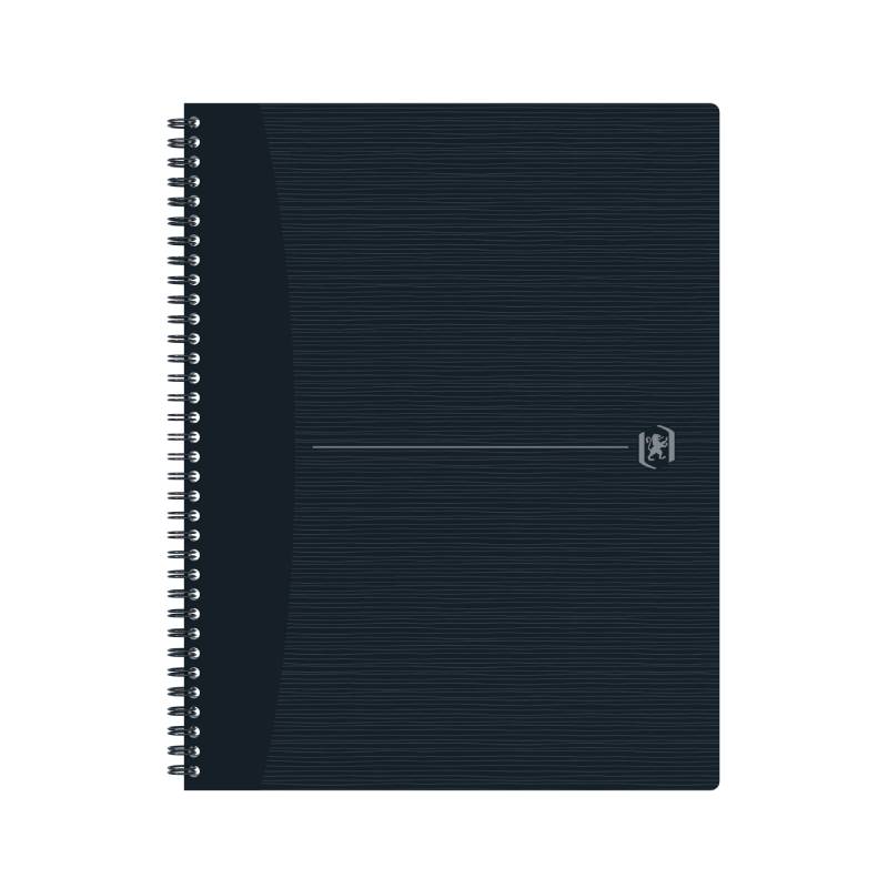 coloured lined paper Caiet A4+ 70 file spira dictando Origins Oxford negru