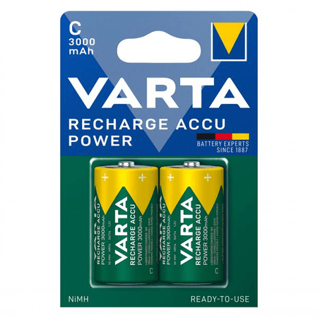 Baterie reincarcabila Varta C R14 1.2V 3000mah 2 bucati/set Baterie reincarcabila Varta C R14 1.2V 3000mah B2