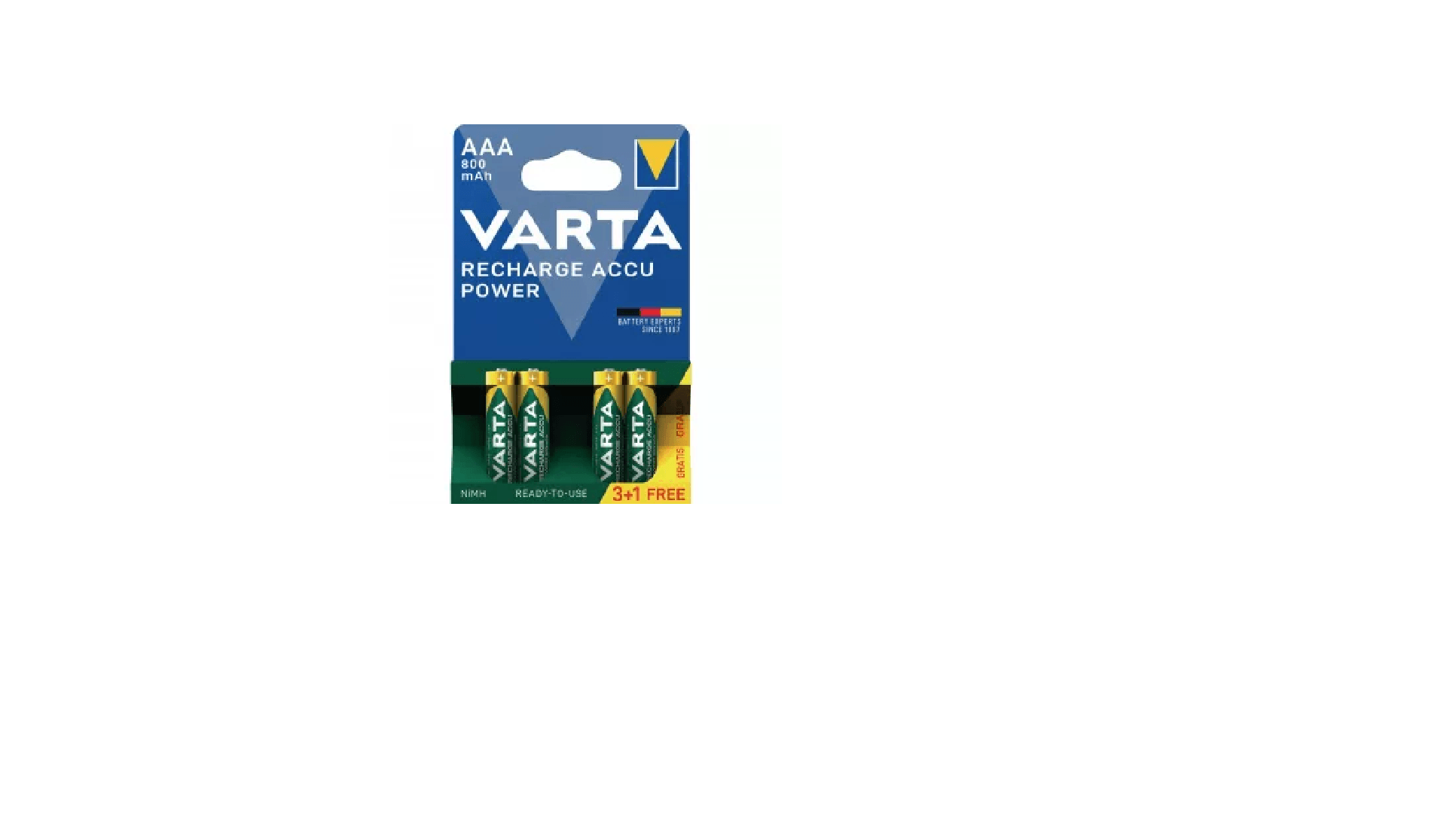 Acumulator Varta 800 mah ni-mh AAA R3 4 bucati/set Acumulator Varta 800 mah ni-mh AAA R3 B3