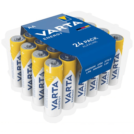 Baterie Varta alcalina Energy AA LR6 24 bucati/set Baterie Varta alcalina Energy AA LR6 B24