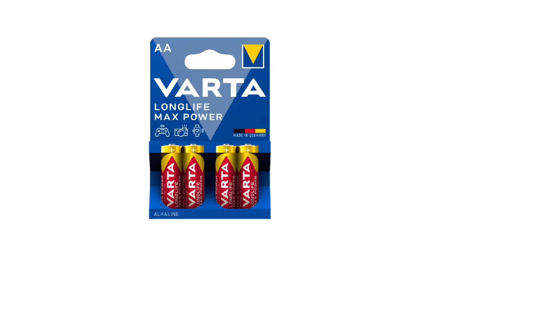 Baterie Varta alcalina Longlife maxpower AA LR6 4 bucati/set