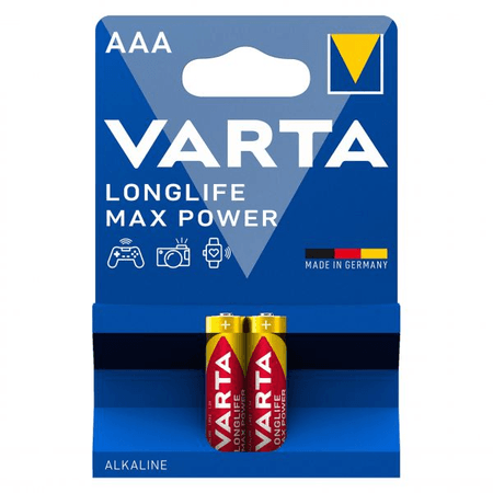 Baterie Varta alcalina Longlife maxpower AAA LR3 2 bucati/set Baterie Varta alcalina Longlife maxpower AAA LR3 B2