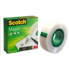 Banda adeziva invizibila mata 3M Scotch Magic cu dispenser 19 mm x 7.5m 1 bucata/ pachet Banda adeziva cu dispenser 3M Scotch Magic 19 mm x 7.5 m invizibila