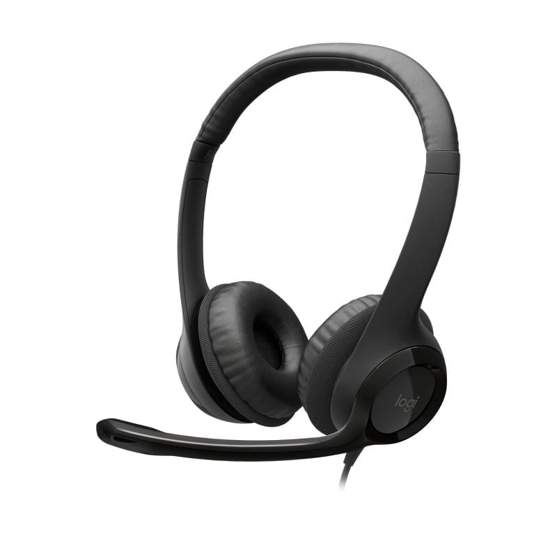 Casti Logitech H390 cu microfon, negru
