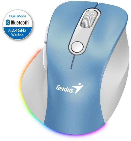 Mouse Genius Ergo 9000S 2400 DPI, albast