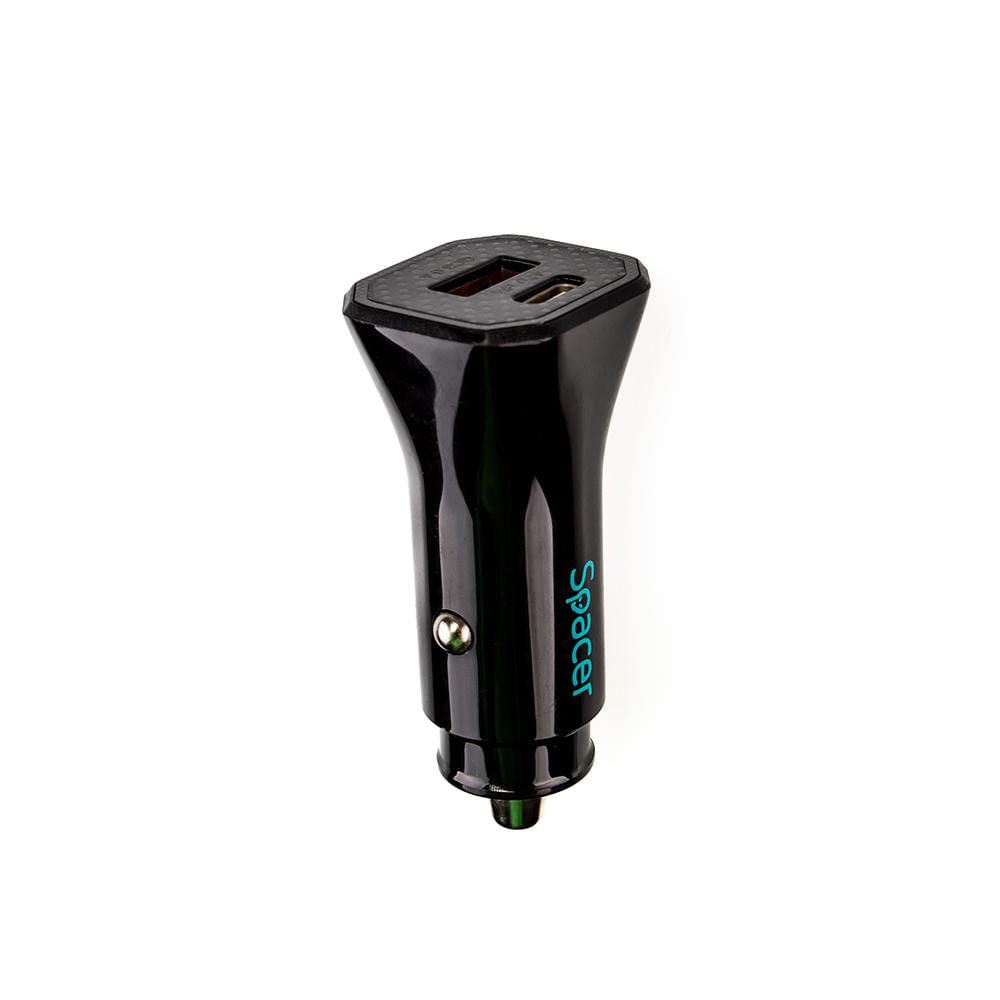 Incarcator auto Spacer Fast Charge 12W