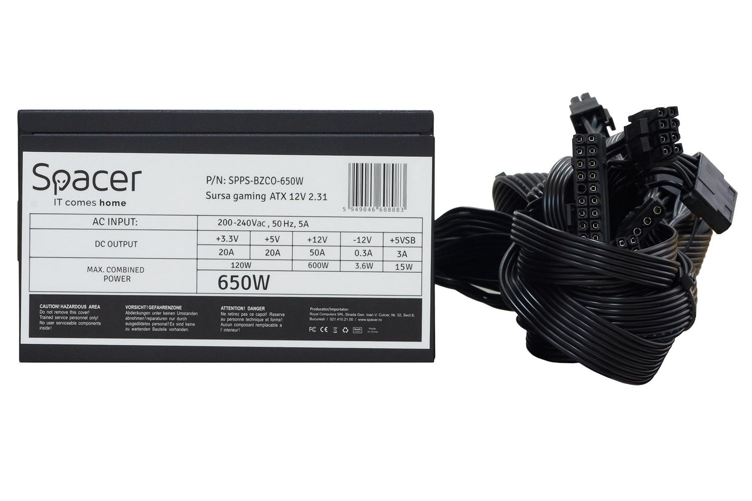 Sursa Spacer ATX BZCO-650 650W