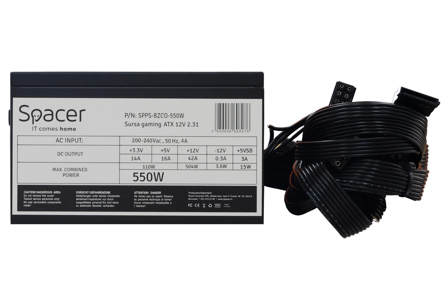 Sursa Spacer ATX BZCO-550 550W