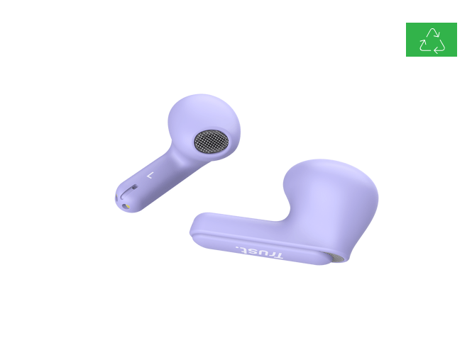 Casti Trust Yavi wireless earph., violet