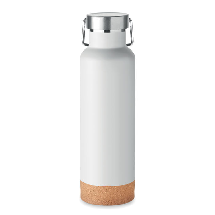 Sticla termos cu perete dublu si baza din pluta 500 ml Sticla cu perete dublu 500 ml