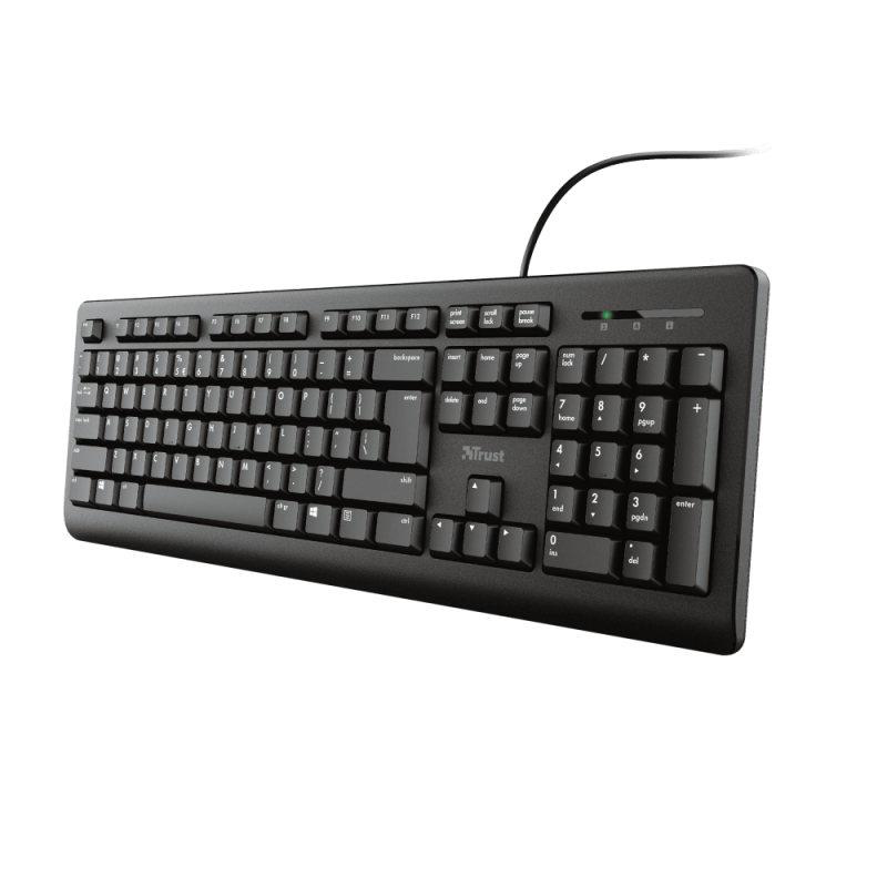 Tastatura Trust Primo cu fir, negru