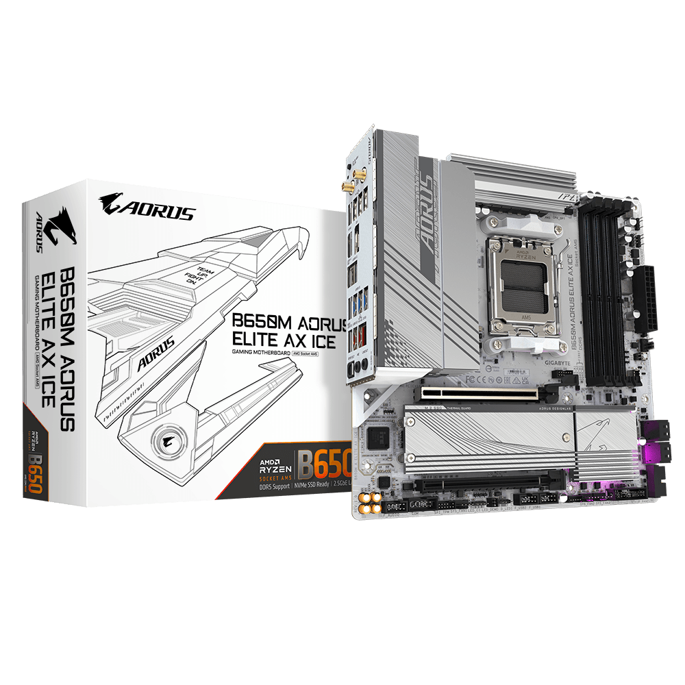 MB Gigabyte B650M AORUS ELITE AX ICE MB Gigabyte B650M AORUS ELITE AX ICE