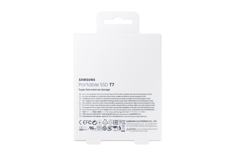 SSD Extern Samsung T7, 2TB, Blue, USB 3.