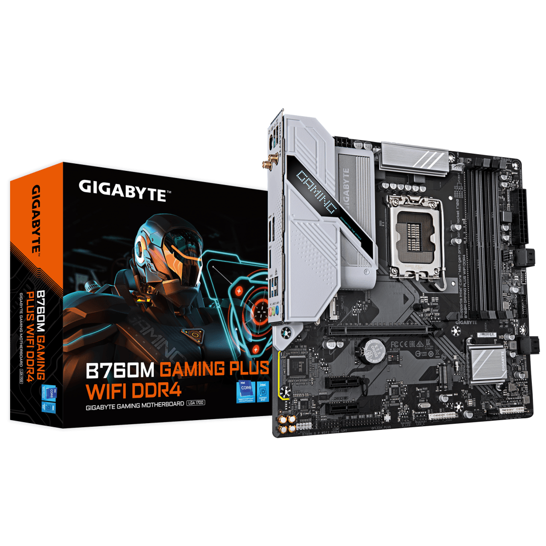 MB GIGABYTE B760M GAMING PLUS WIFI DDR4 MB GIGABYTE B760M GAMING PLUS WIFI DDR4