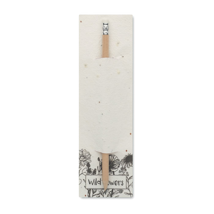Creion natural in etui cu seminte