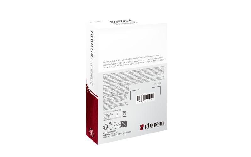 SSD Extern Kingston, XS1000, 2TB, 2.5, U