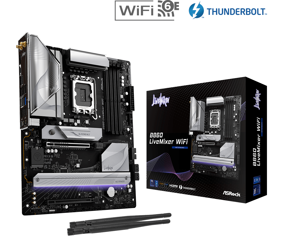 MB Asrock B860 LIVEMIXER WIFI AM5