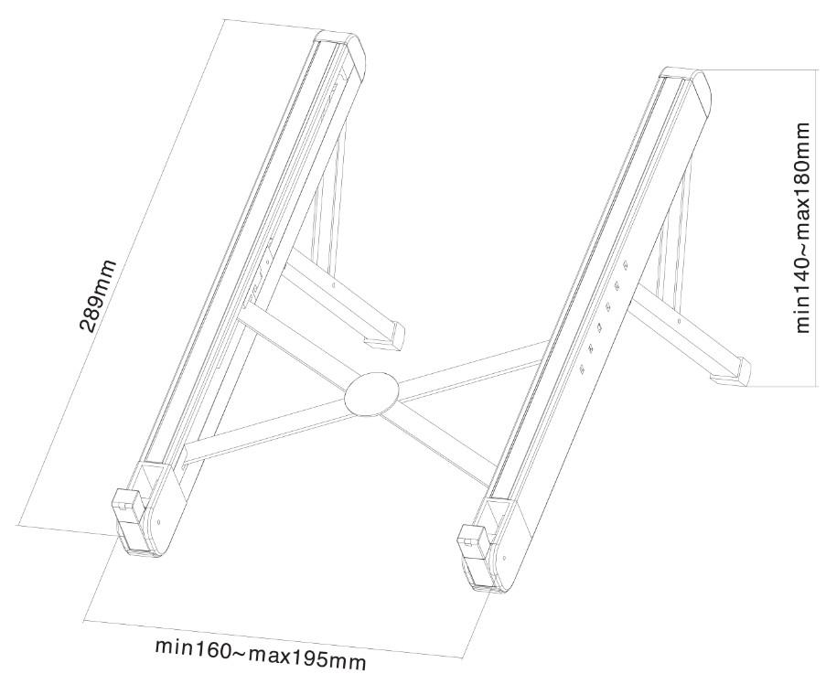 Stand laptop NM 11-17 aluminiu Stand laptop NM 11-17