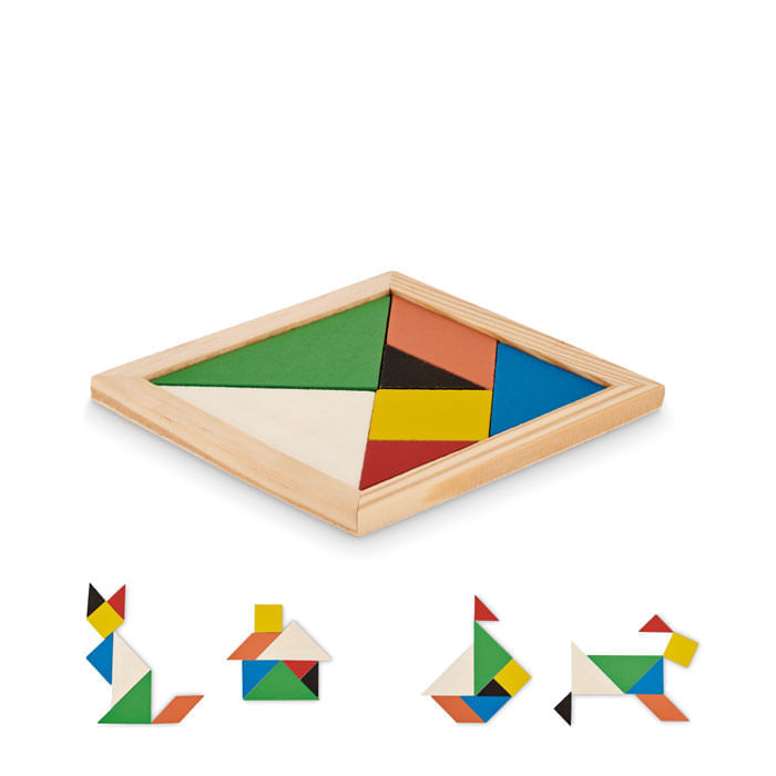 Puzzle Tangram in lemn Puzzle Tangram in lemn