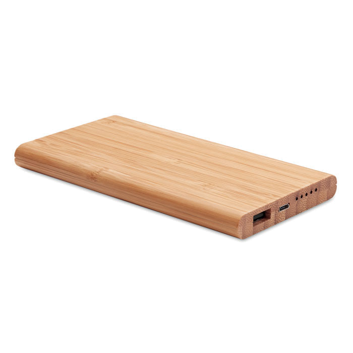 Wireless powerbank in bambus Wireless powerbank in bambus