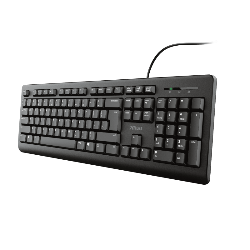 Tastatura Trust Primo cu fir, negru