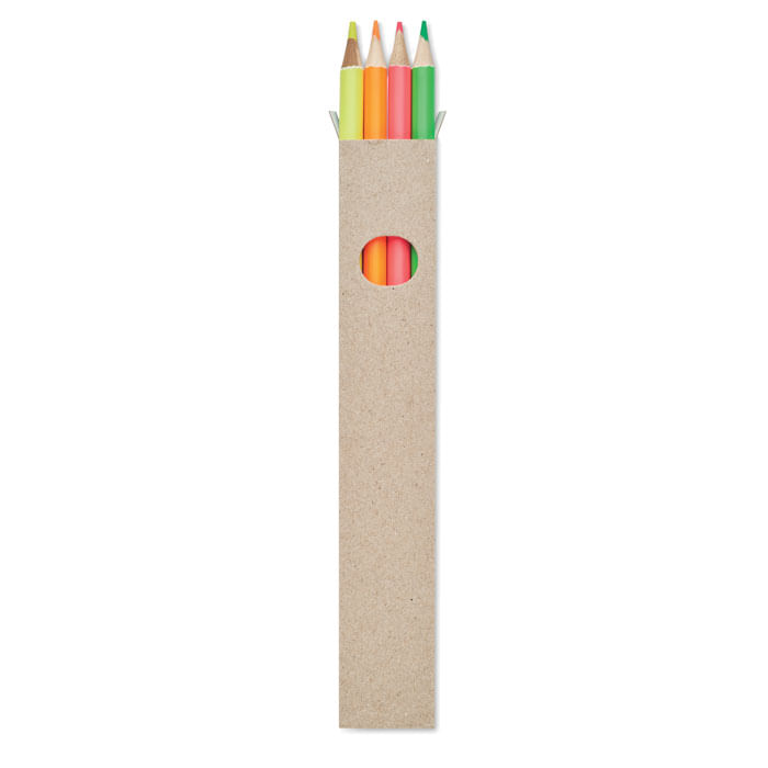 4 creioane tip marker in cutie