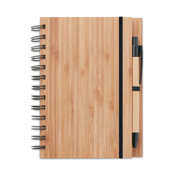 Carnet din bambus cu pix Carnet din bambus cu pix
