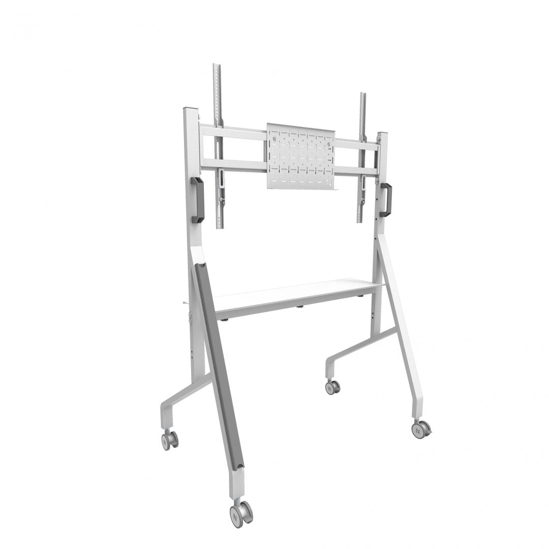 Stand podea mobil/fix NM 55-86 76kg alb Stand podea mobil/fix NM 55-86
