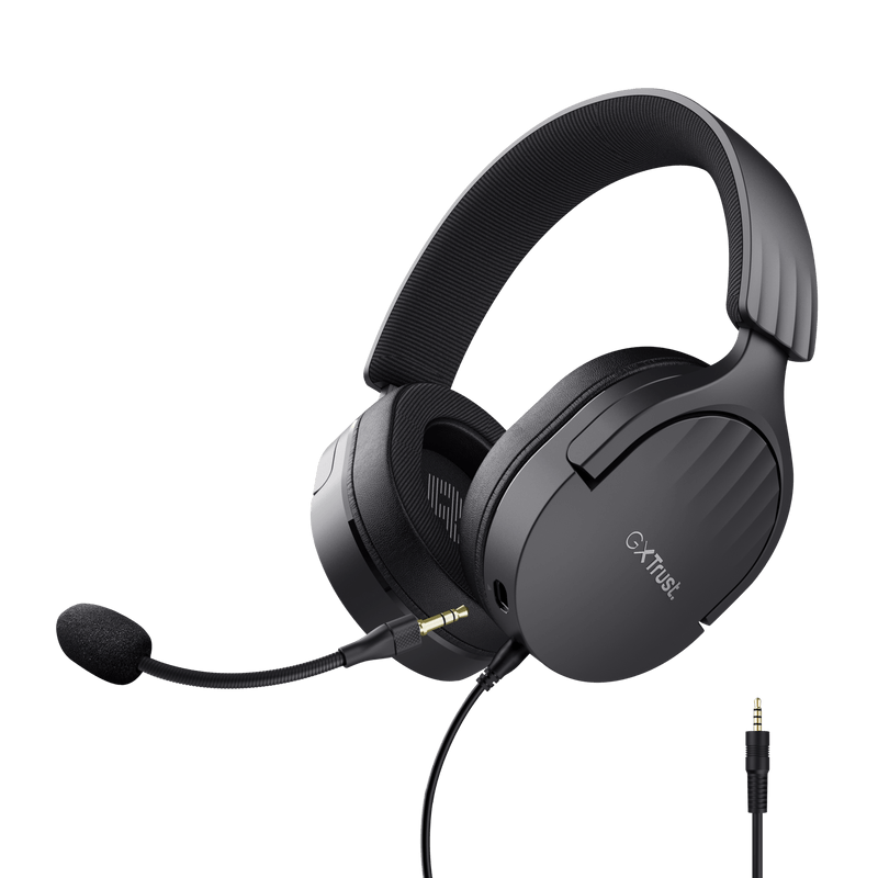 Casti Trust GXT 489 Fayzo cu fir, negru