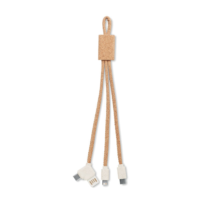 Cablu incarcare 3in1 din pluta